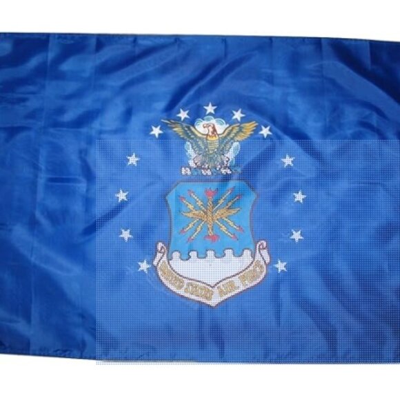 3x5 U.S. Air Force Airforce Emblem USAF Flag Double Sided Nylon Flag - Picture 2 of 7